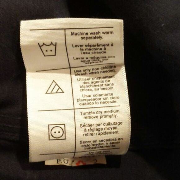 Carhartt 3XL Tall Navy Heavy Work Wear Button Down Leather Tag Velcro Patch - Picture 9 of 10